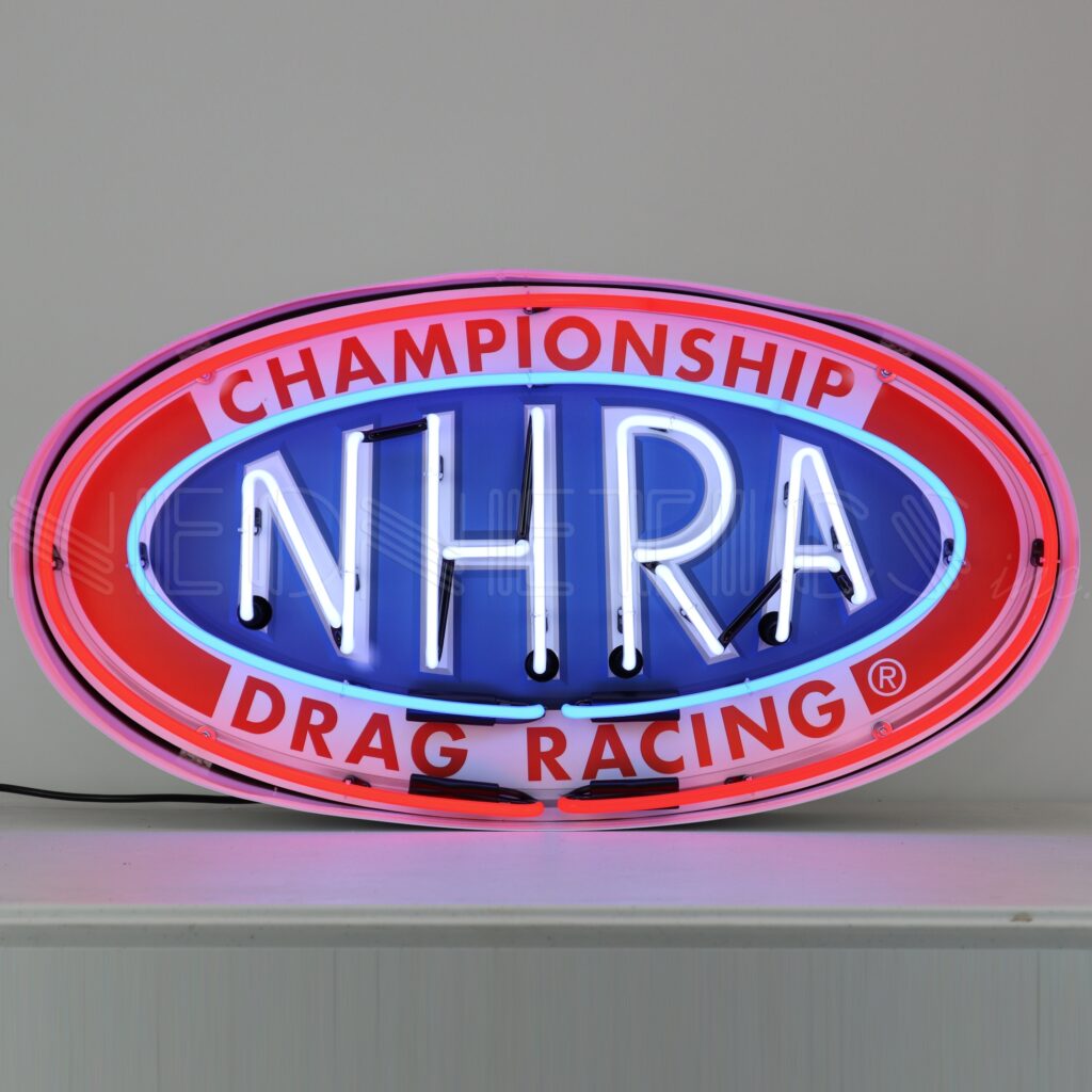 NHRA OVAL IN CAN NEON SIGN - 5NHRAL - Neonetics